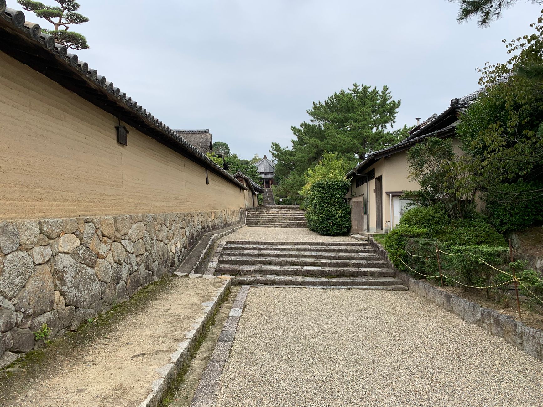 Moss garden and raked gravel in Kyoto temple